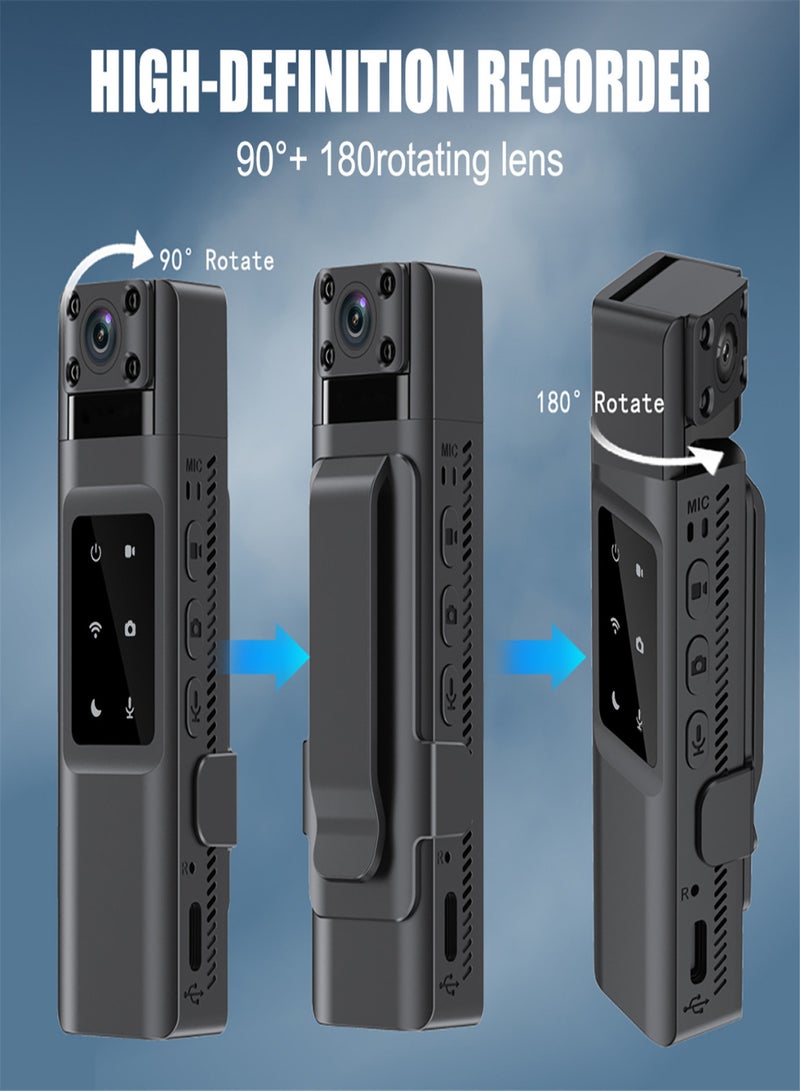 Portable Sports Video Recorder, 1000mAh rechargeable battery camera, high-definition 1080p Wi Fi camera, waterproof/durable/long-lasting battery camera, wearable camera recorder for outdoor underwater shooting - Image 4